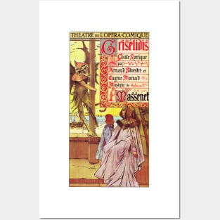 Theatre De L' Opera Comique Griselidis circa 1901 Vintage Performances Theater Wall Art Posters and Art